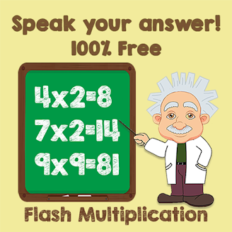 Multiplication Flash cards app Logo